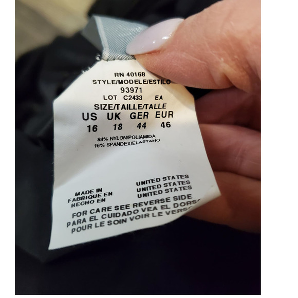 Magicsuit by Miracle Suit Tankini top sz 16 - Picture 9 of 10